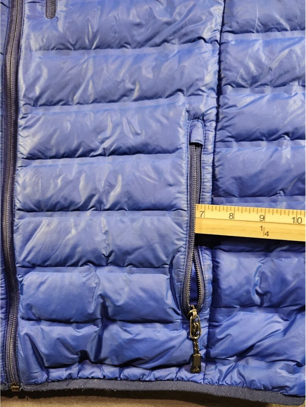 GERRY Puffer Snow Jacket Fill Power 650 Full Zip Navy Blue Men’s LARGE 0158